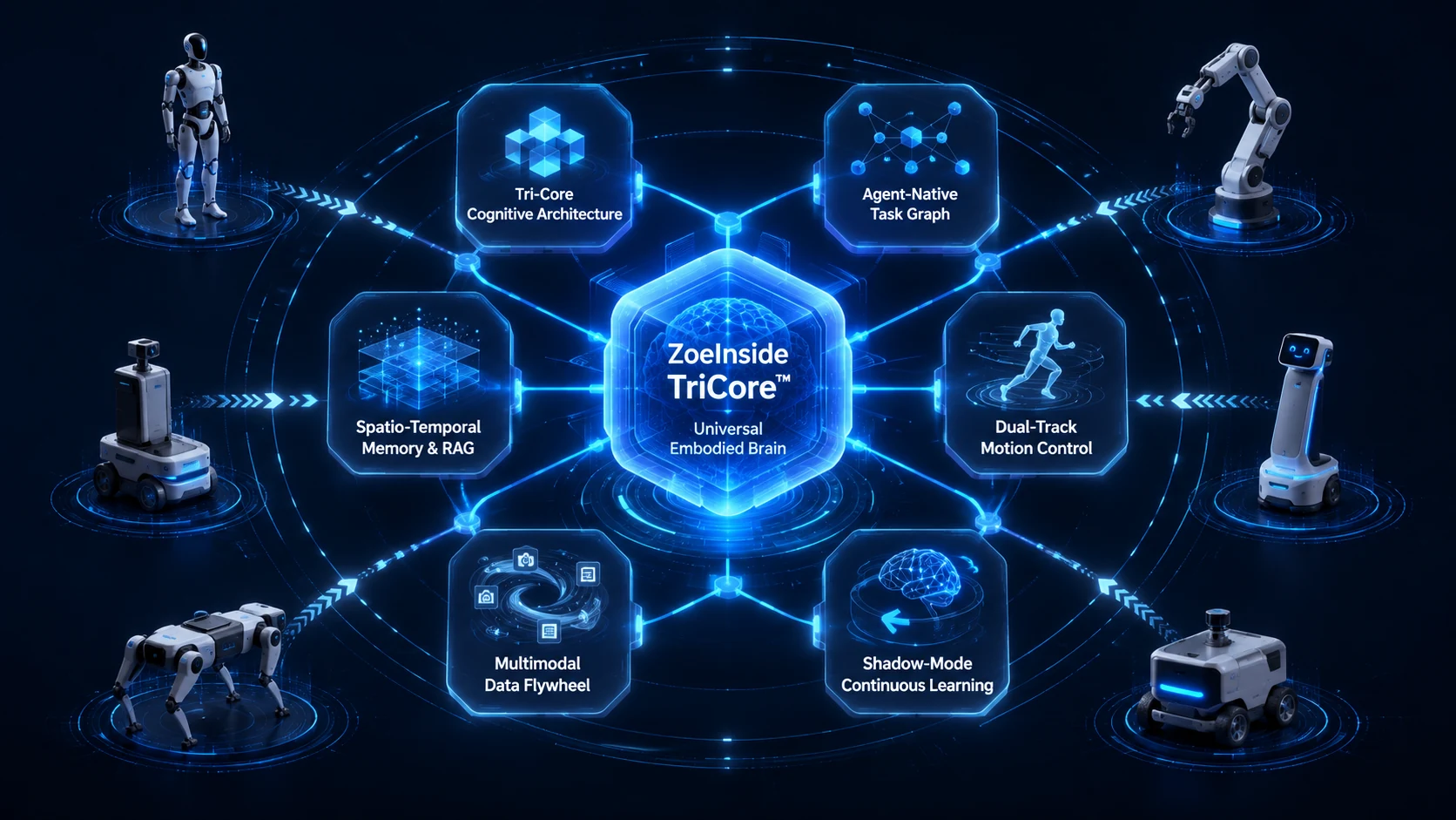 ZoeInside TriCore 通用具身大脑